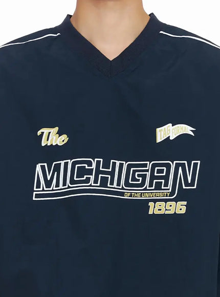 mens-v-neck-lettering-windbreak-pullover-io517