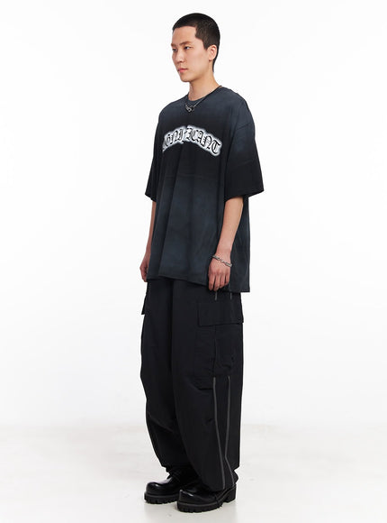 men-s-cargo-balloon-fit-windbreaker-pants-black-iu503