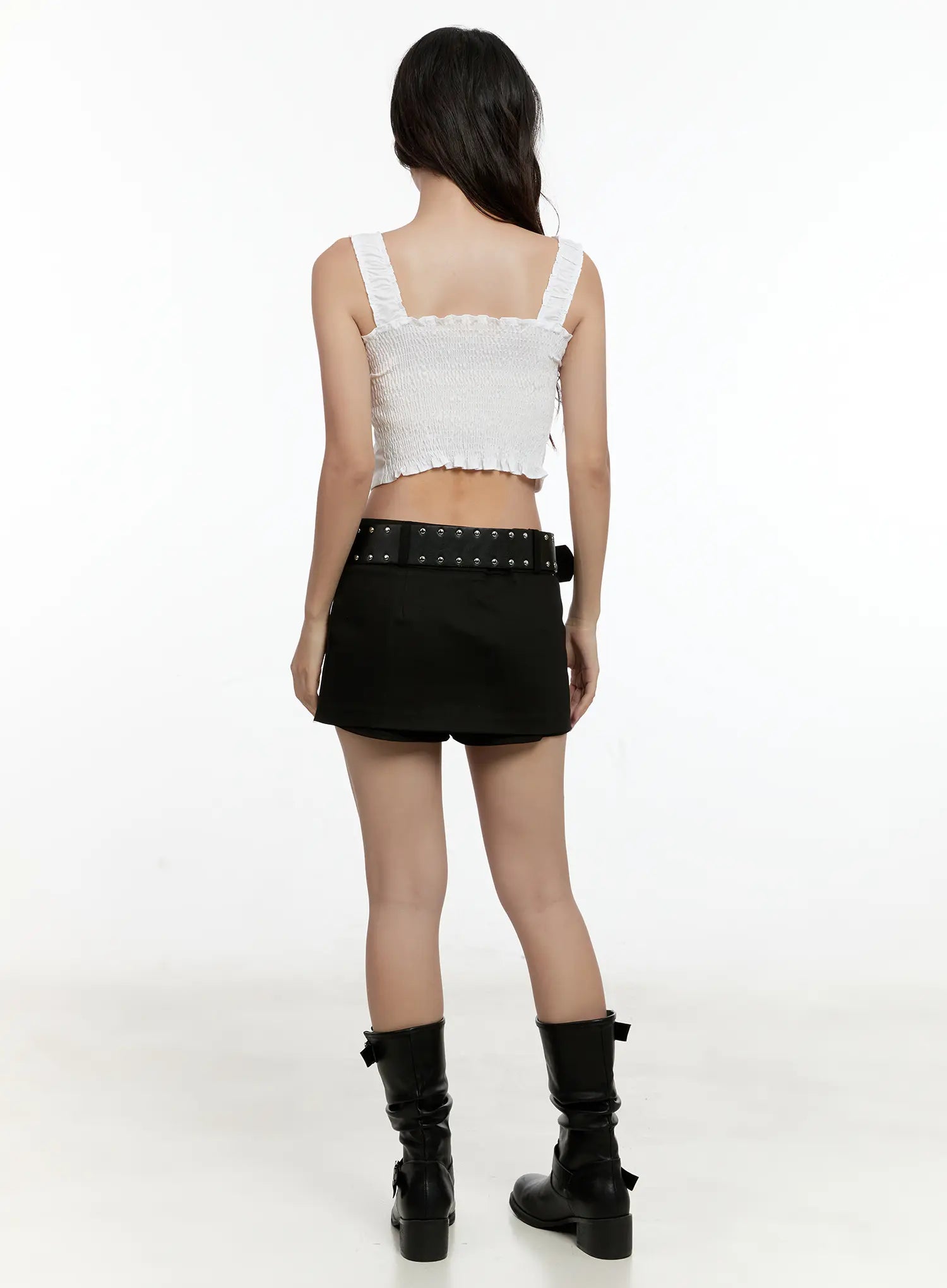 studded-belt-mini-skirt-cl531
