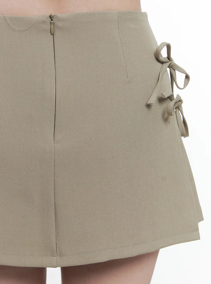 Strap Detail Slit Mini Skirt CO503