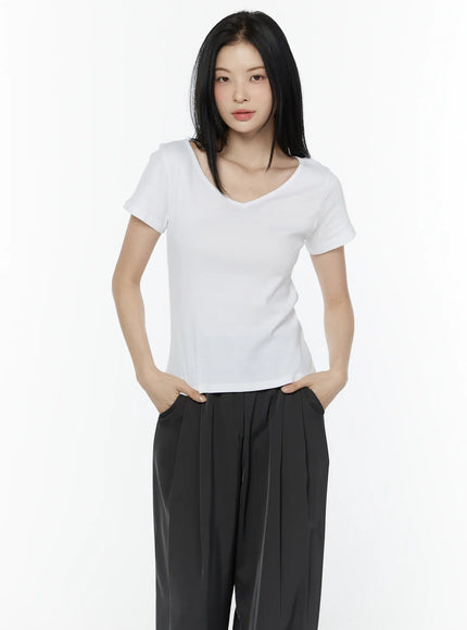 casual-v-neck-cotton-tee-iu503