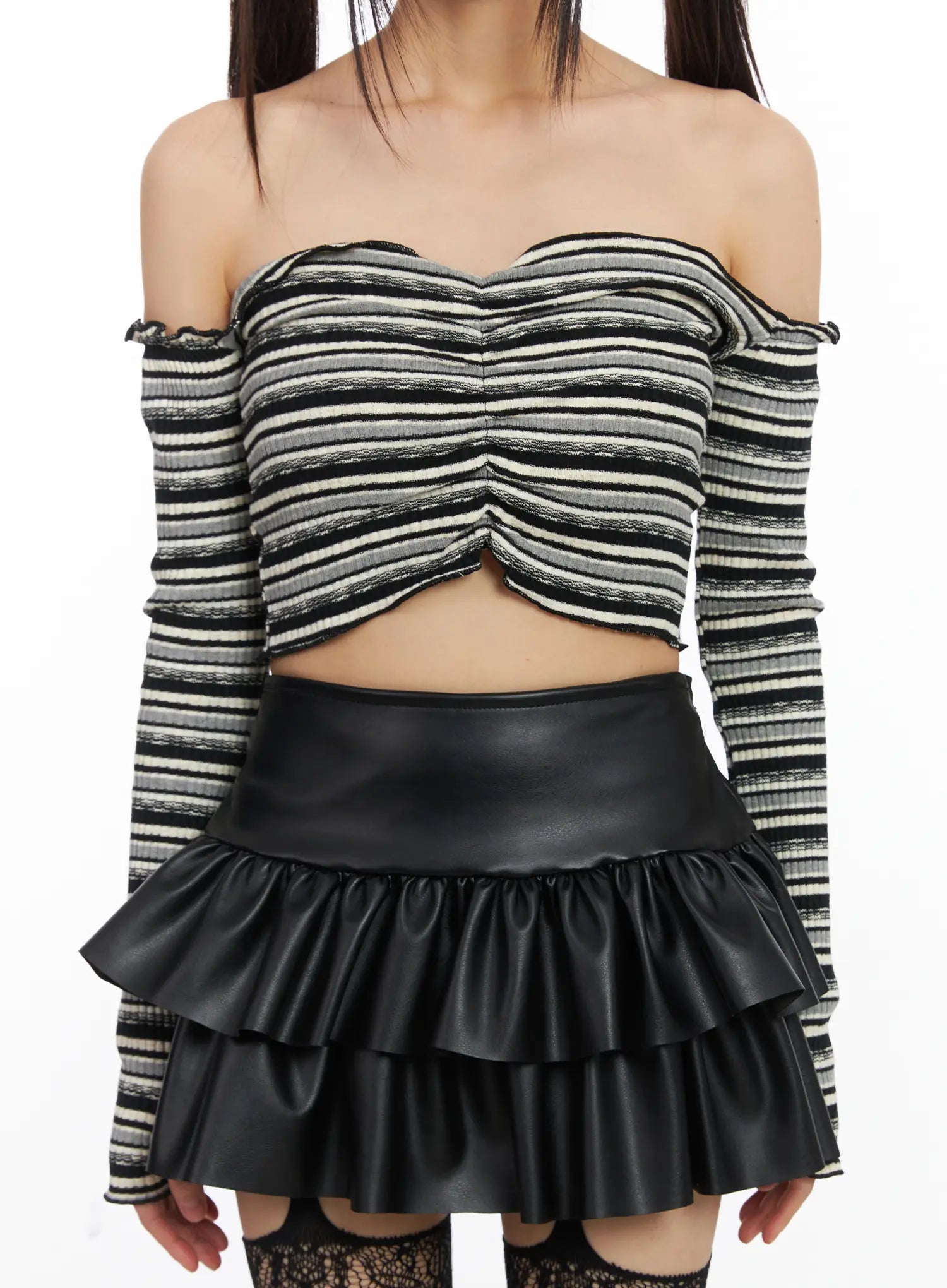 cropped-striped-off-shoulder-long-sleeve-top-cd522