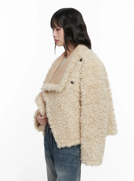 Oversized Faux Fur Jacket CN510