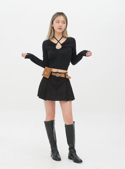 Halter neck Cropped Top C2001