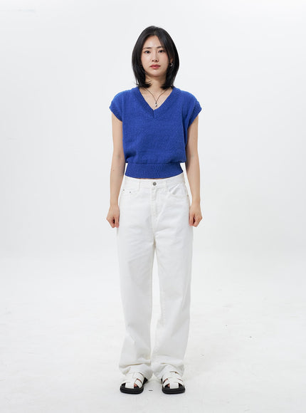 Cropped Knit Vest OY304