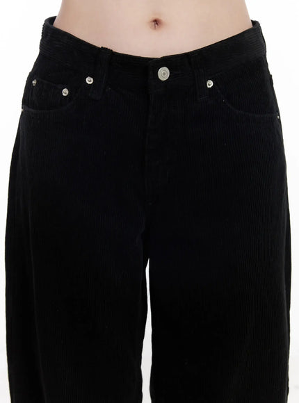 Corduroy Wide-Leg Cotton Pants CJ520