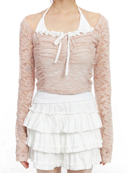 lace-ruffle-shirred-crop-top-cn520