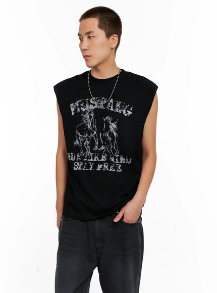 Men's Mustang Graphic Muscle Tee IG511