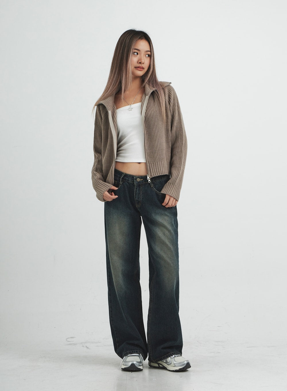 【COLOR iN ID】black washing wide jeans RT No. 11173 WASHED BLACK WIDE STRAIGHT DENIM JEANS – REALTAKAI