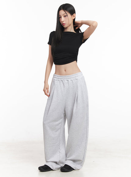Pintuck Oversized Sweatpants IY516