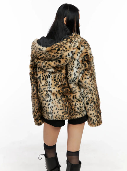 Oversized Faux Fur Jacket CO529