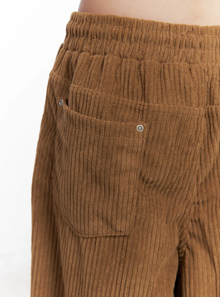 Corduroy Wide-Leg Cargo Pants CN512