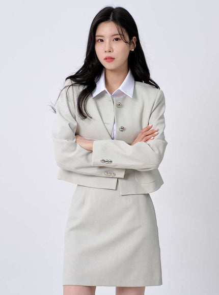 Slim Fit Cropped Shirt OM330