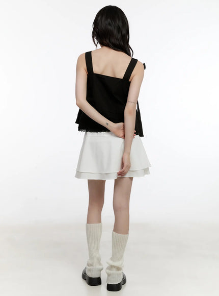 ribbon-tie-babydoll-top-cl507