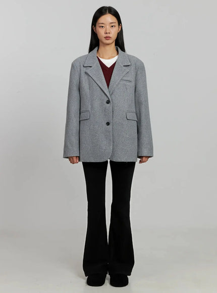 Classic Oversized Wool Jacket IJ505
