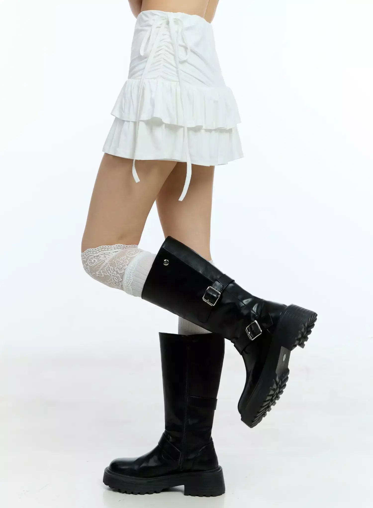 ruffle-shirred-ribbon-mini-skirt-iu524