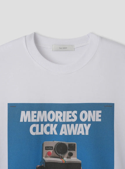 Polaroid Print Graphic T-Shirt IL516