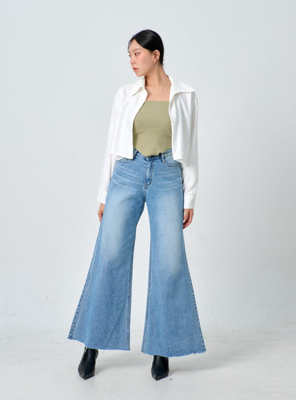 Cropped Button Shirt IJ331