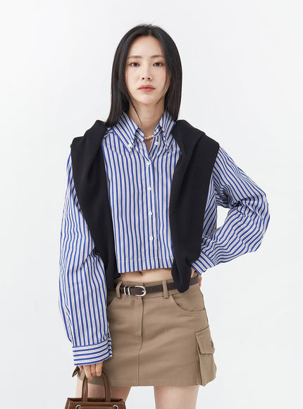 Low-Rise Pocket Cargo Mini Skirt OG18