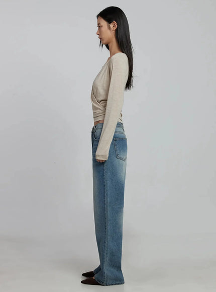 casual-wrap-v-neck-top-set-im520