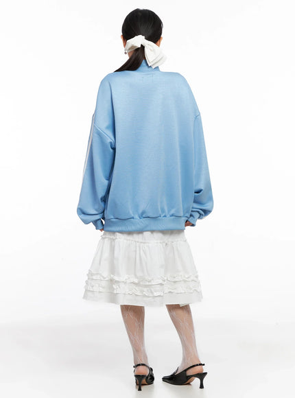 Oversized Track Zip-Up Jersey IG527