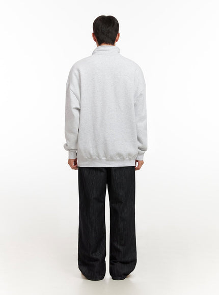 mens-embroidered-half-zip-up-sweatshirt-id406