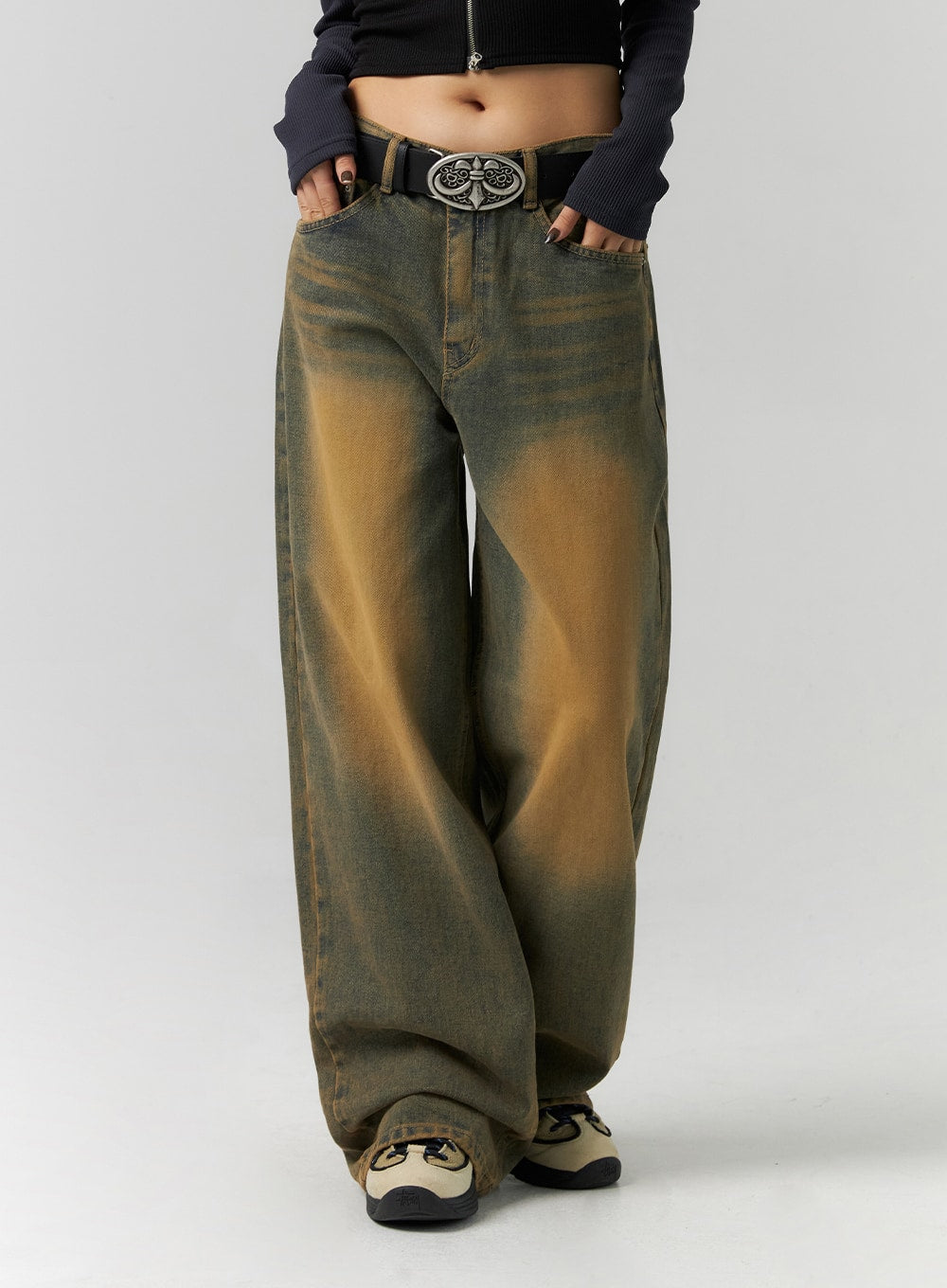 [CODEGRAPHY] ★韓国人気★(Woman) Wide denim pants codegraphy(コードグラフィー) デニム・ジーパン(レディース