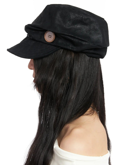buttoned-faux-leather-cap-in528