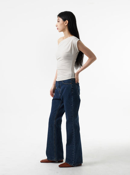 Cowl Neck Off-Shoulder Tee IA325