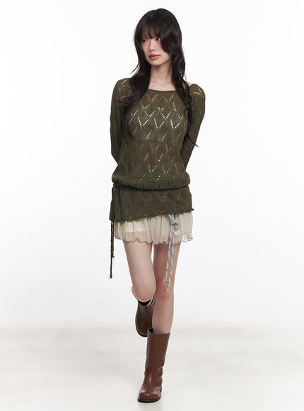 polka-dot-shirred-mini-skirt-cy521