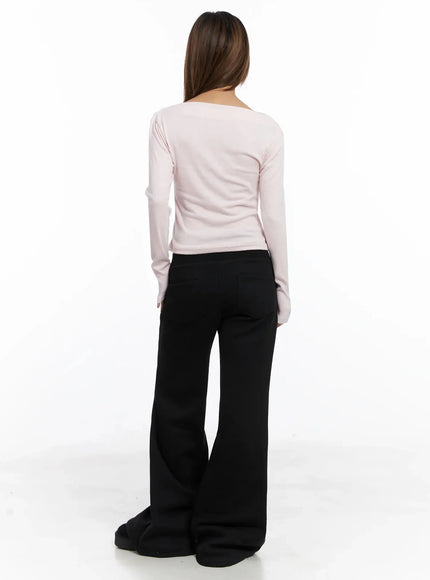 Shirred Boat Neck Top IN528