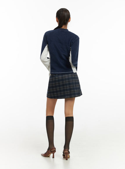 chic-checkered-wrap-mini-skirt-io409