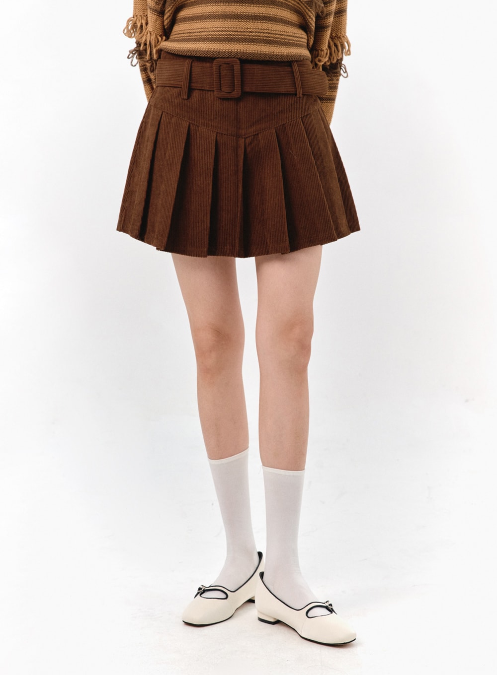 Brown corduroy cheap skirt 39