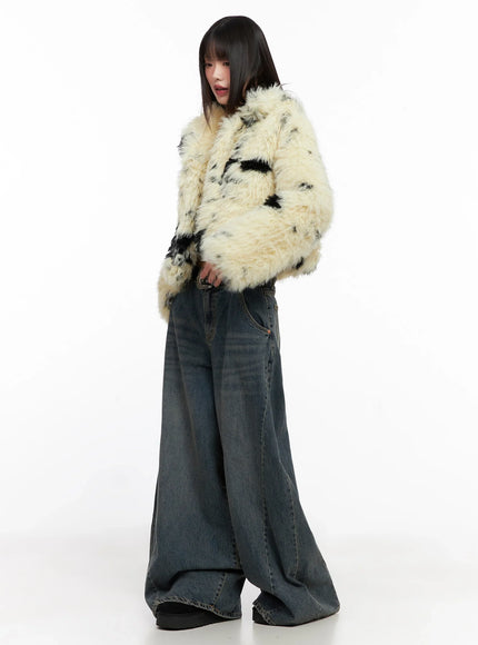 Light Merle Faux Fur Jacket IN503