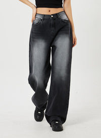 Mid rise best sale baggy jeans