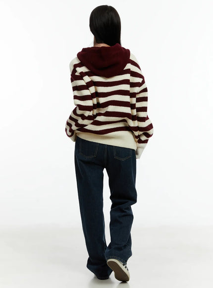 striped-hooded-knit-sweater-cd523