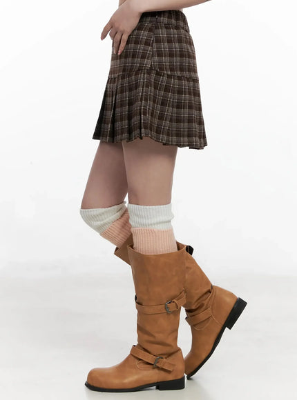 trendy-plaid-pleated-skort-in514