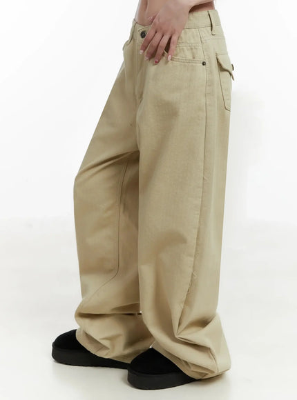 wide-herringbone-fleece-lined-pants-ij521
