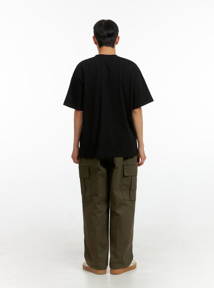 mens-solid-cargo-pants-dark-green-iu412