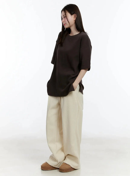 Cozy Fleece Cotton T-Shirt ID526