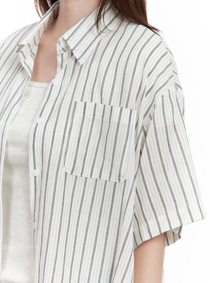 casual-striped-short-sleeve-button-up-shirt