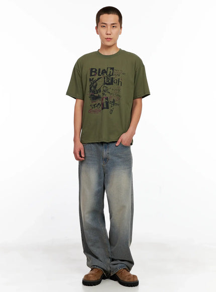 Men's Casual Graphic Tee IG511