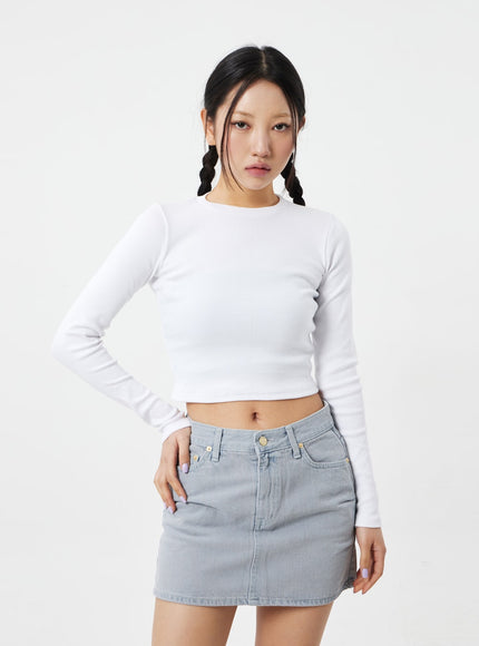 Long Sleeve Cropped Top CM324