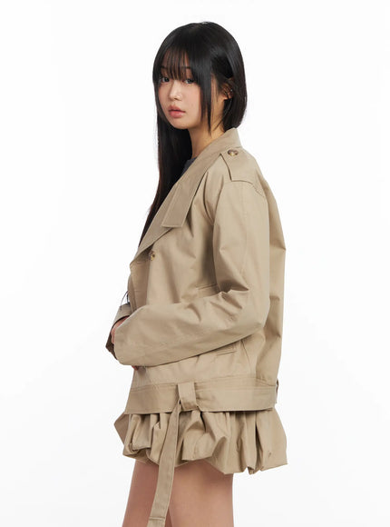Oversized Belted Trench Jacket CF504