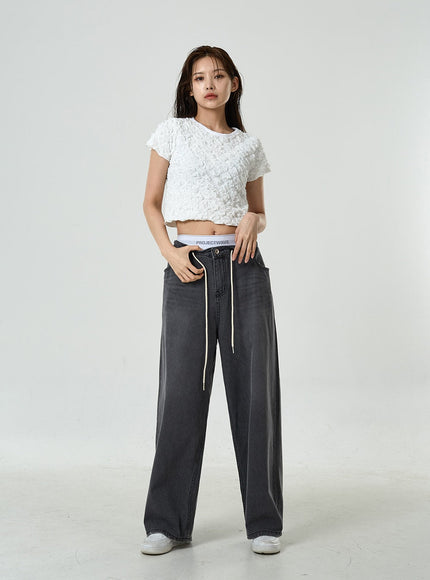Low-Rise Wide Jeans CU7