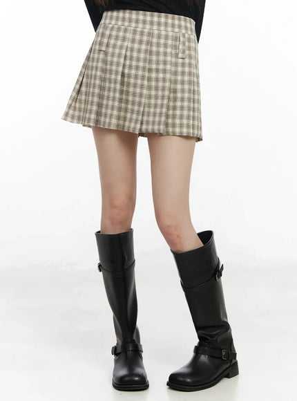 checkered-pleated-skirt-im530