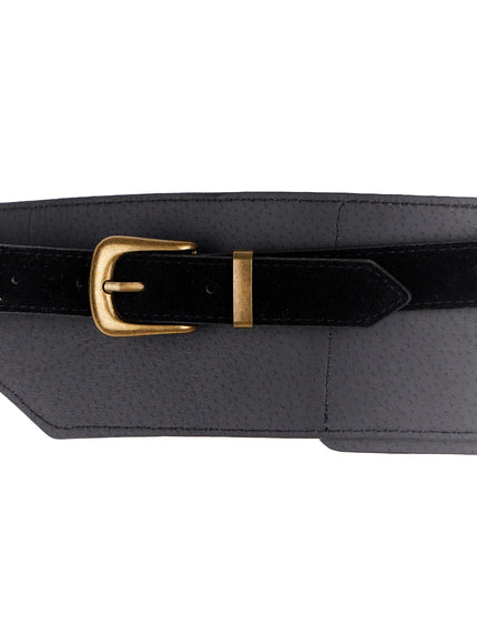 John Suede Pocketed Waist Belt CS529