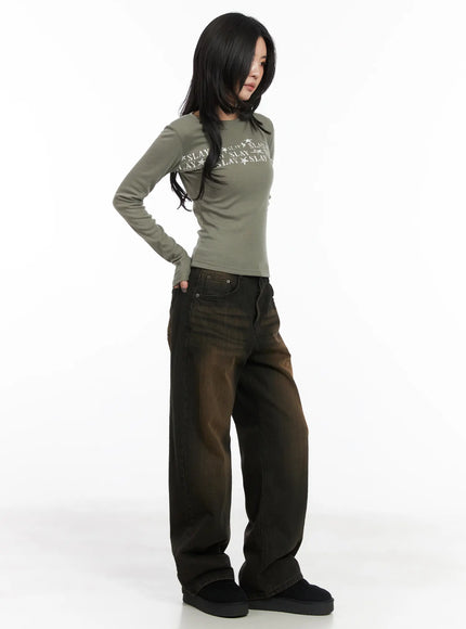 Trendy Graphic Long Sleeve Tee CD508