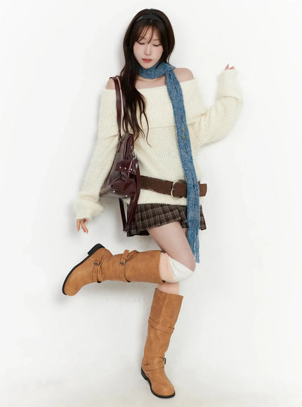 Cozy Knit Long Scarf IN514