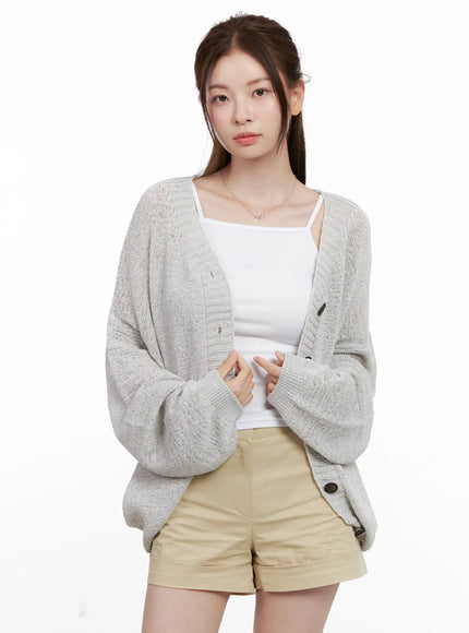 Oversized Summer Knit Cardigan CL523